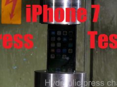iPhone 7 Vs hydraulic press