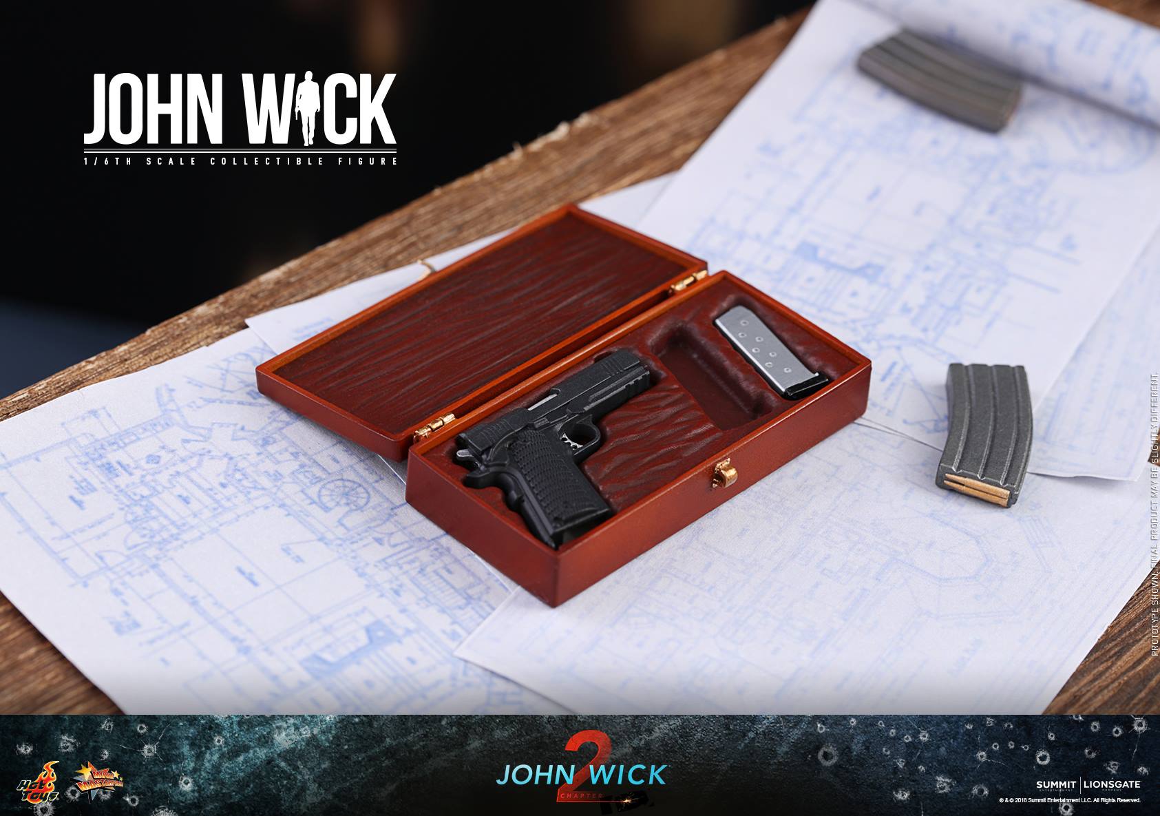 Hot toys John Wick: Chapter 2 อาวุธปืน 